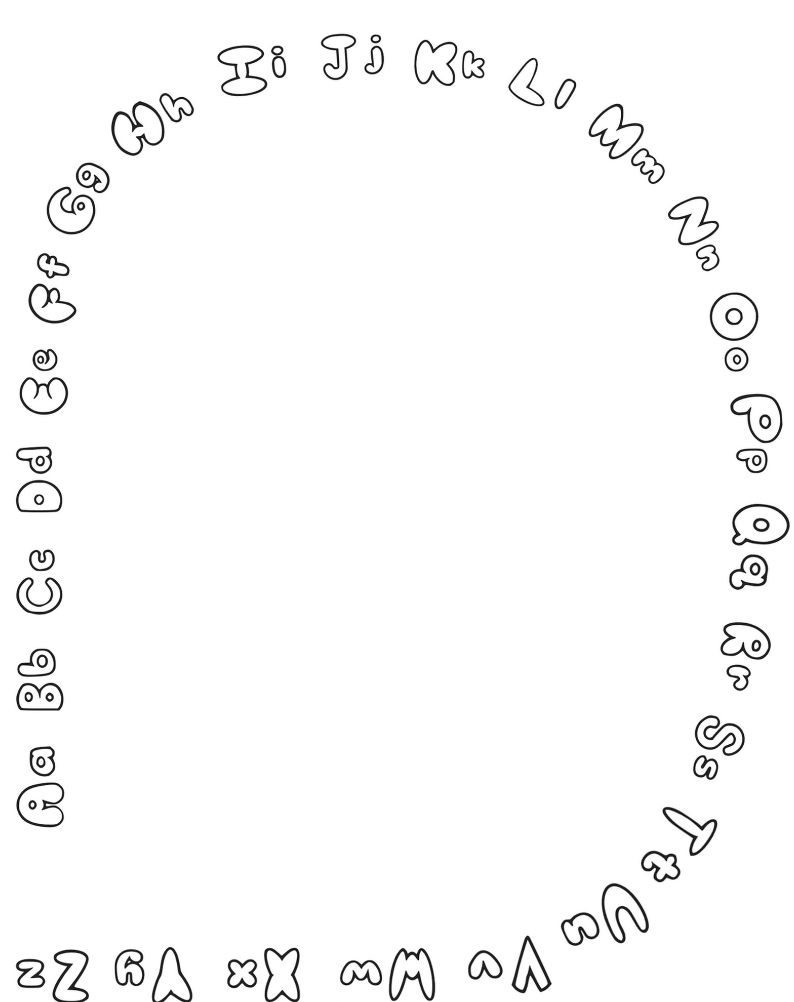Alternating Uppercase and Lowercase Printable Coloring Pages