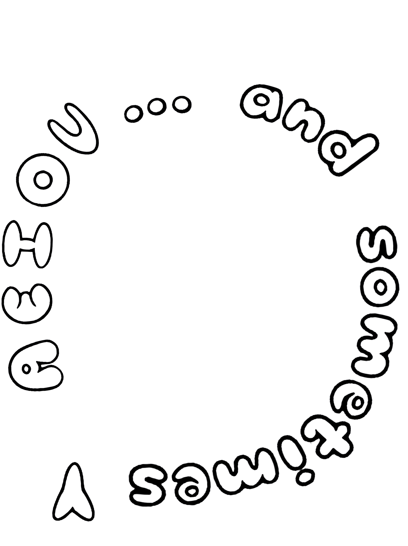AEIOU and sometimes Y Printable Coloring Page