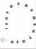 Split Piano Rotation Printable Coloring Page